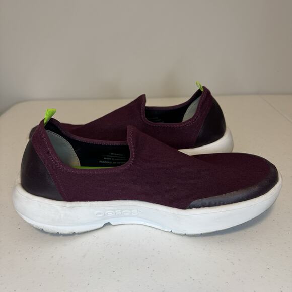 OOFOS Women's Size 11 Oomg Eezee Low Comfort Recovery Shoes Cabaret Burgundy - Picture 6 of 12